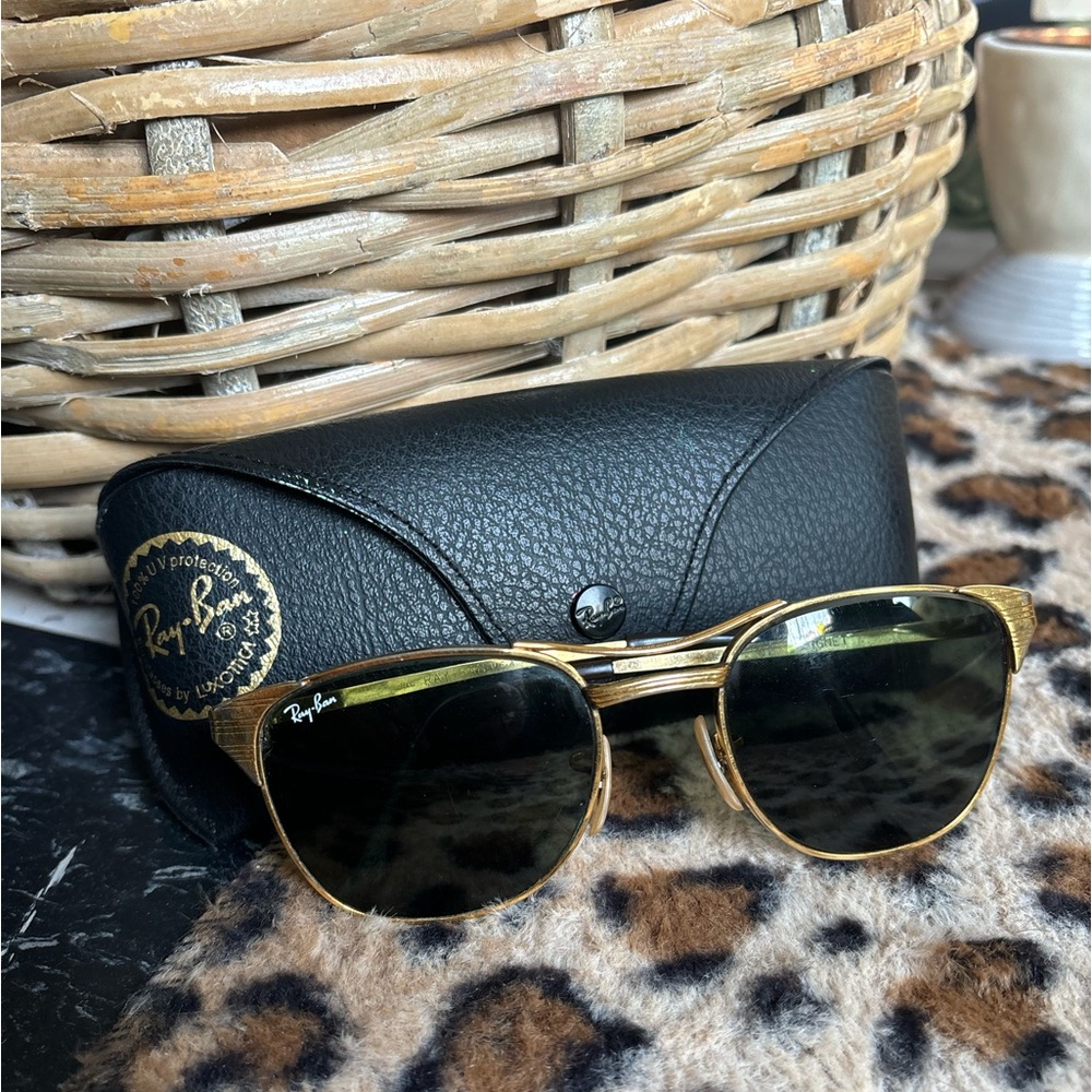 Vintage Ray-Ban Gold Sunglasses